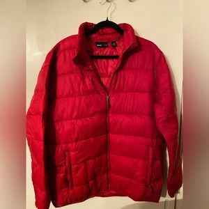 Red Swiss Tech Puff Jacket